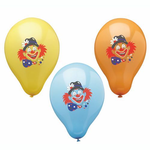 Luftballons O 29 Cm Farbig Sortiert Clown Partydekoration Dekoration Ausstattung Zubehor Gilde Shop