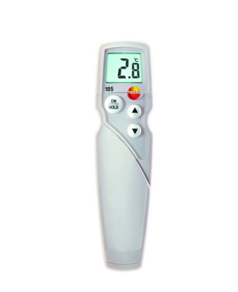 Einhand-Thermometer mit leuchtender Displayanzeige